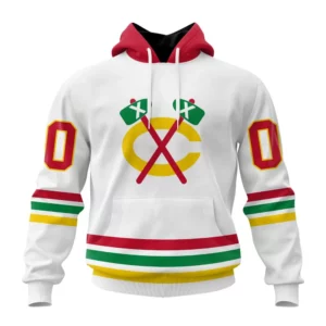 Hoodie NHL Chicago Blackhawks Special Whiteout Design St2401 QTNHL080524A577HD