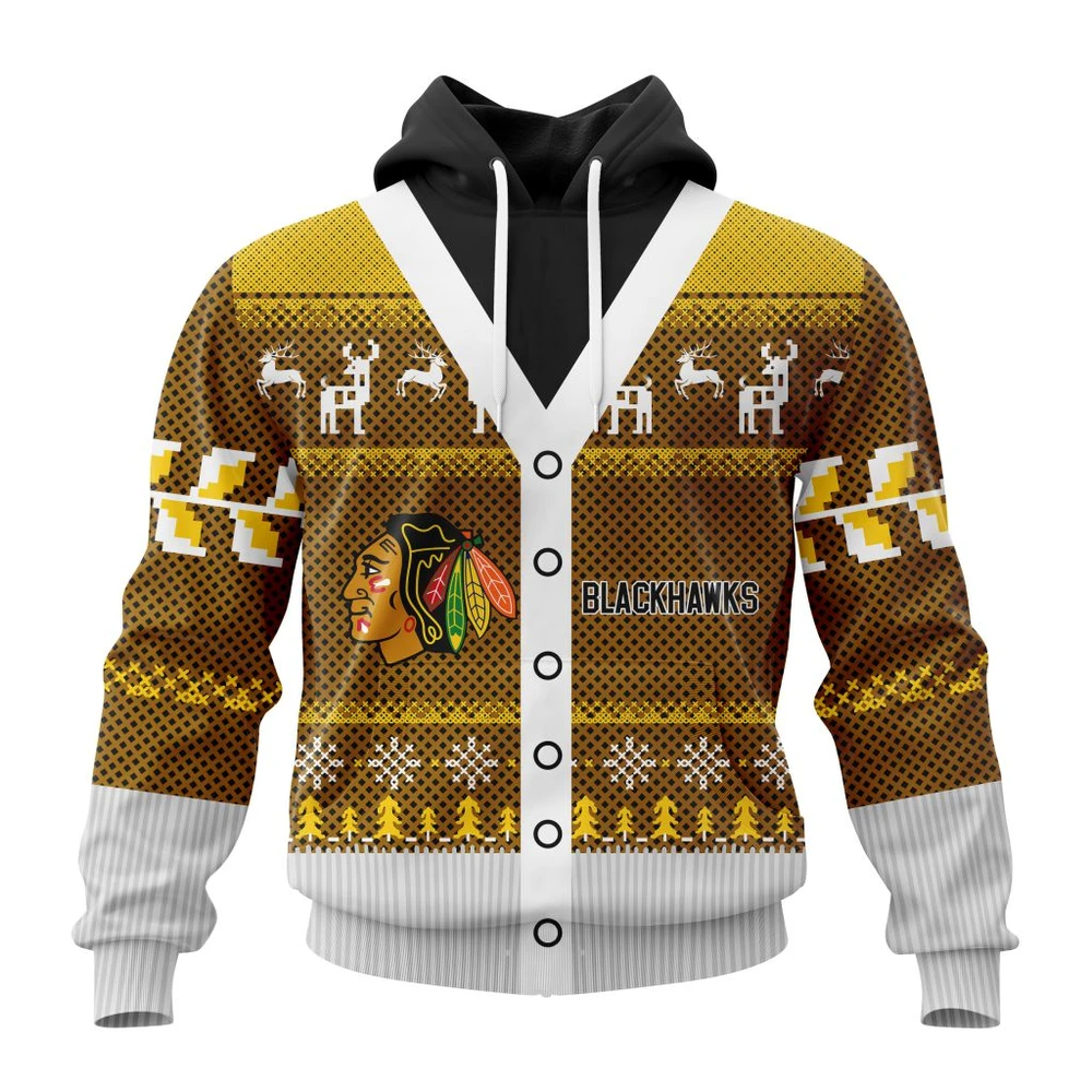 Hoodie NHL Chicago Blackhawks, Specialized Chrismas Season QTNHL080524A2805HD