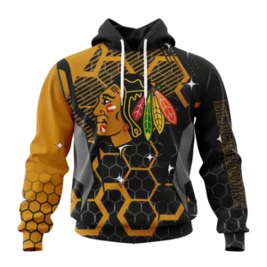 Hoodie NHL Chicago Blackhawks, Specialized Design With Motocross Syle V0222 QTNHL080524A380HD