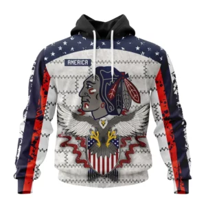 Hoodie NHL Chicago Blackhawks, Specialized Unisex In Us Concepts V0222 QTNHL080524A2891HD