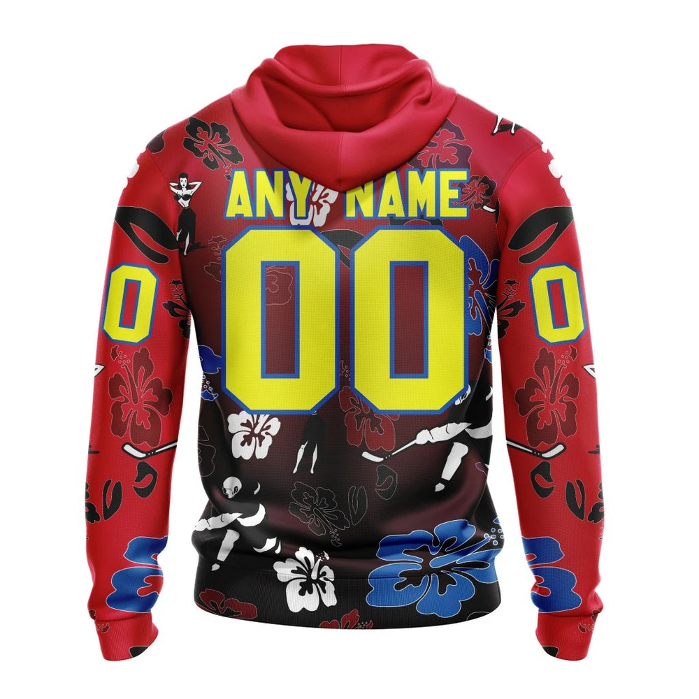 Hoodie NHL Chicago Blackhawks X Hawaii Specialized Design For Hawaiia V0122 QTNHL080524A3803HD - Image 2