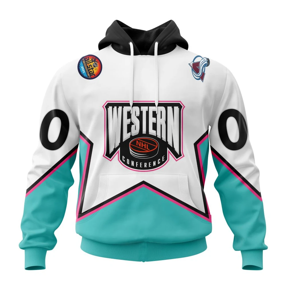 Hoodie NHL Colorado Avalanche All-Star Western Conference QTNHL080524A2364HD