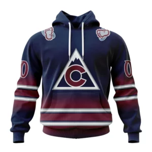Hoodie NHL Colorado Avalanche Personalize Gradient Series Concept St2301 QTNHL080524A86HD