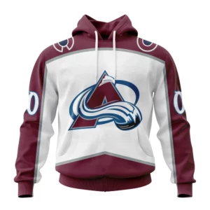 Hoodie NHL Colorado Avalanche Personalized Away Kits QTNHL080524A1562HD