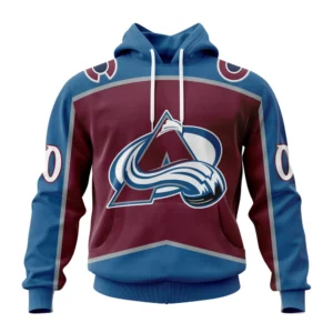 Hoodie NHL Colorado Avalanche Personalized Home Kits QTNHL080524A212HD