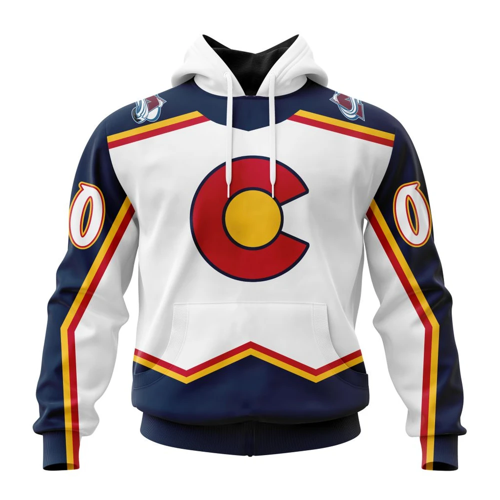 Hoodie NHL Colorado Avalanche Reverse Retro Kits QTNHL080524A143HD
