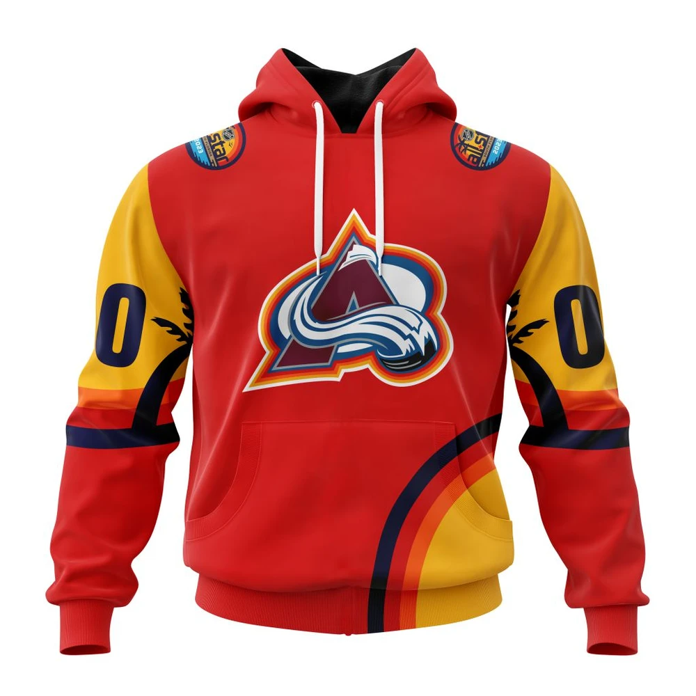 Hoodie NHL Colorado Avalanche Special All-Star Game Design With Florida Sunset QTNHL080524A2606HD