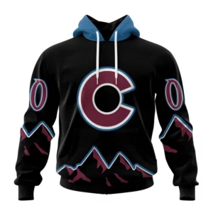 Hoodie NHL Colorado Avalanche Special Blackout Design St2401 QTNHL080524A610HD