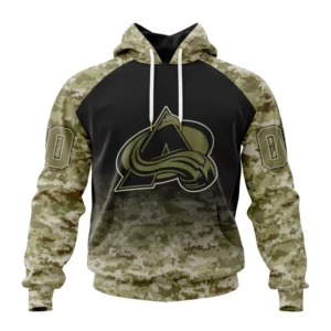Hoodie NHL Colorado Avalanche Special Camo Design For Veterans Day St2302 QTNHL080524A1788HD