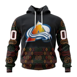Hoodie NHL Colorado Avalanche Special Design For Black History Month St2401 QTNHL080524A1070HD