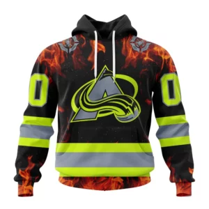 Hoodie NHL Colorado Avalanche Special Design Honoring Firefighters St2401 QTNHL080524A1102HD