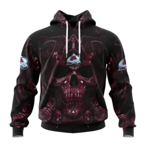 Hoodie NHL Colorado Avalanche Special Design With Skull Art St2203 QTNHL080524A3133HD