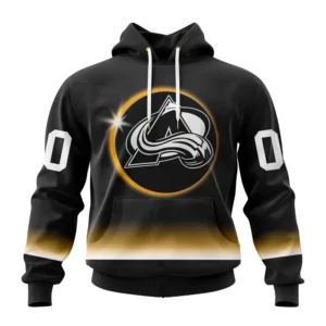 Hoodie NHL Colorado Avalanche Special Eclipse Design St2401 QTNHL080524A642HD