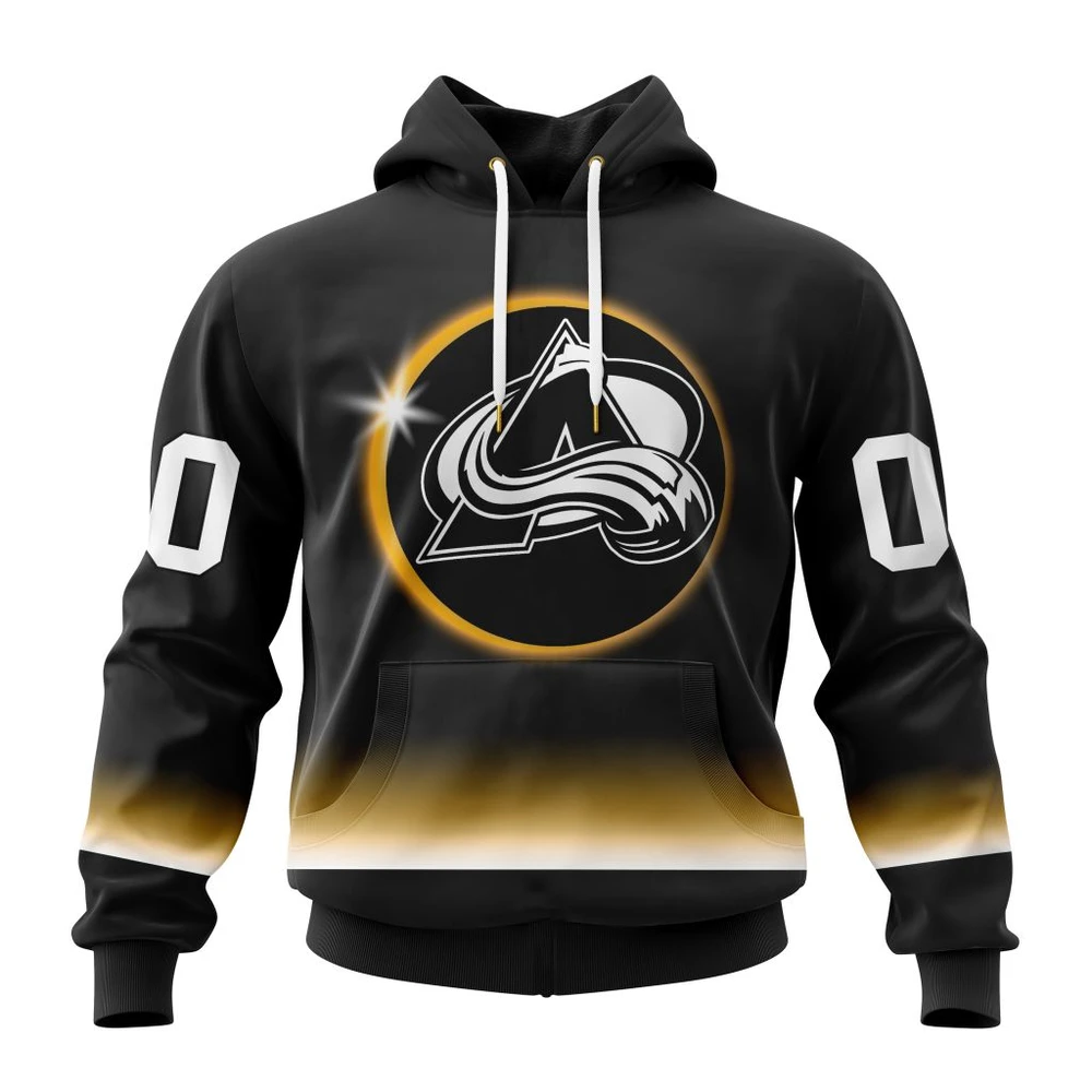 Hoodie NHL Colorado Avalanche Special Eclipse Design St2401 QTNHL080524A642HD