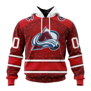 Hoodie NHL Colorado Avalanche Special Gift For Valentines Day St2401 QTNHL080524A1006HD