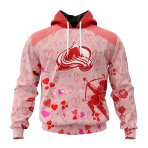 Hoodie NHL Colorado Avalanche Special Gift For Valentines Day St2402 QTNHL080524A975HD