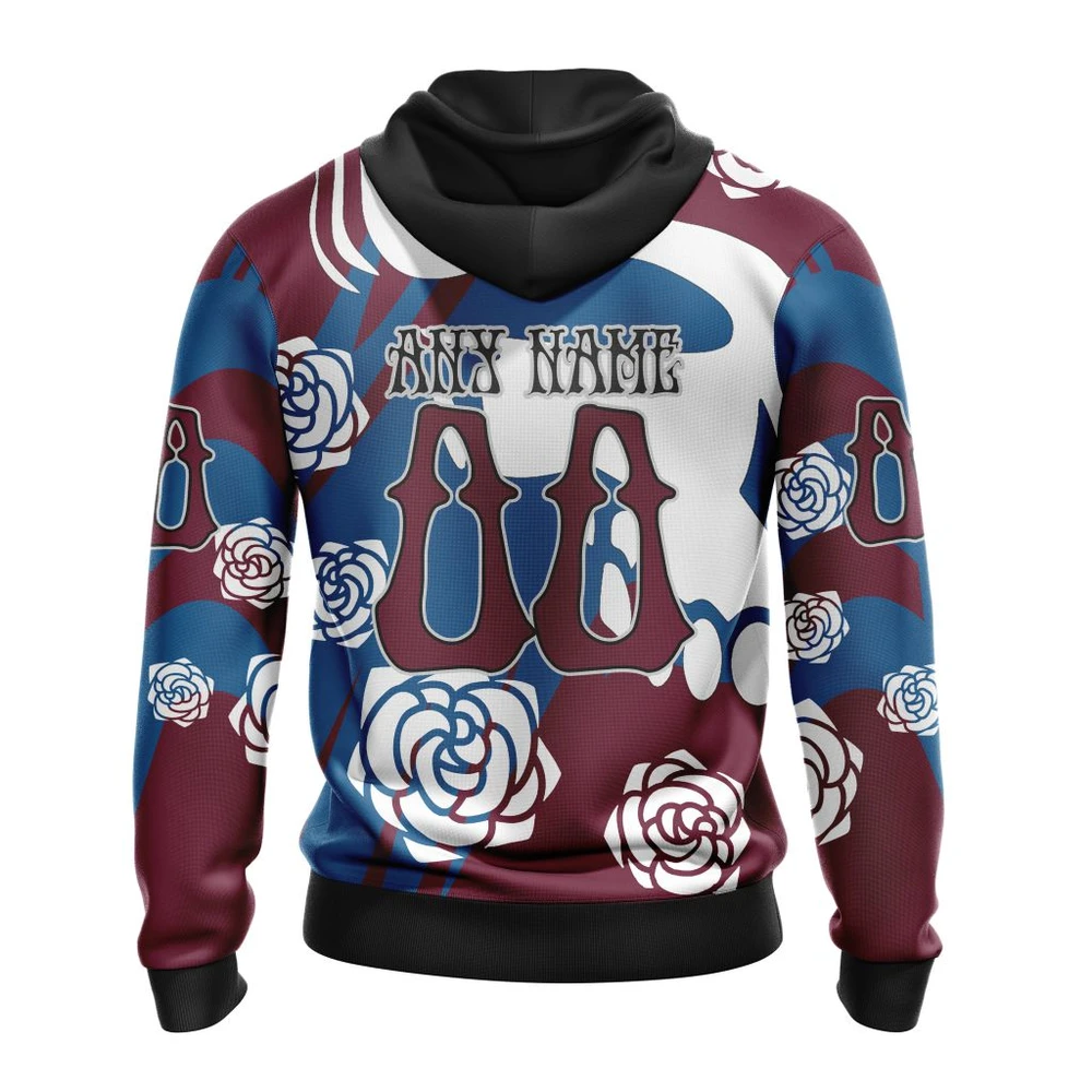 Hoodie NHL Colorado Avalanche Special Grateful Dead Design St2305 QTNHL080524A1288HD - Image 2