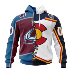 Hoodie NHL Colorado Avalanche Special Home Mix Reverse Retro Personalized Kits QTNHL080524A942HD