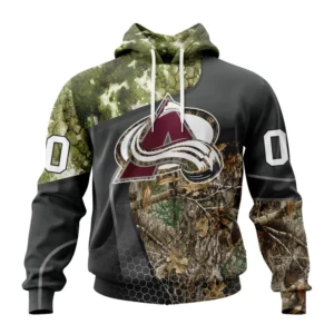Hoodie NHL Colorado Avalanche Special Hunting Camo Design St2302 QTNHL080524A1323HD