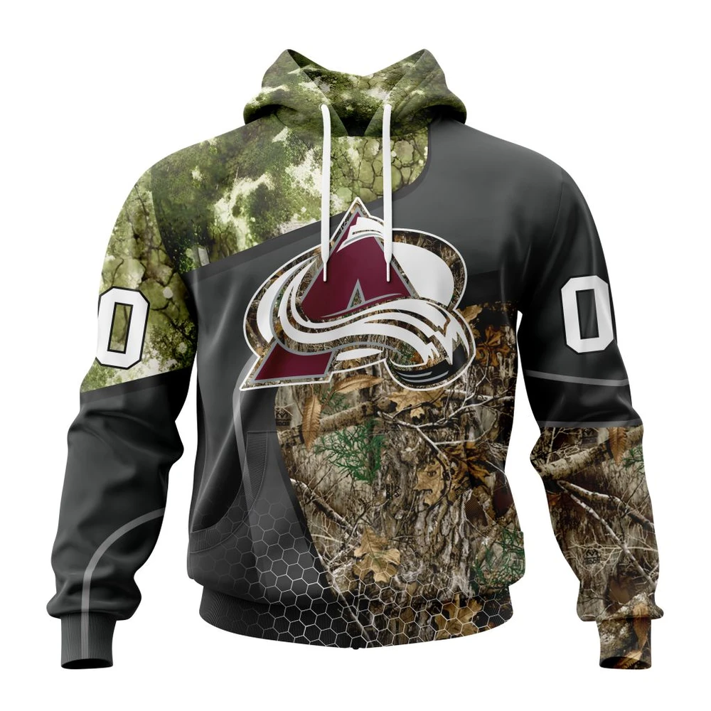Hoodie NHL Colorado Avalanche Special Hunting Camo Design St2302 QTNHL080524A1323HD