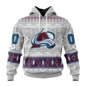 Hoodie NHL Colorado Avalanche Special Native Design St2302 QTNHL080524A2068HD