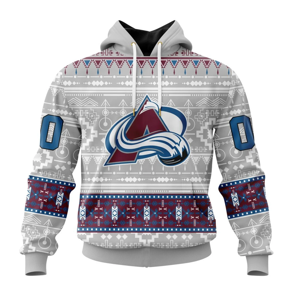 Hoodie NHL Colorado Avalanche Special Native Design St2302 QTNHL080524A2068HD