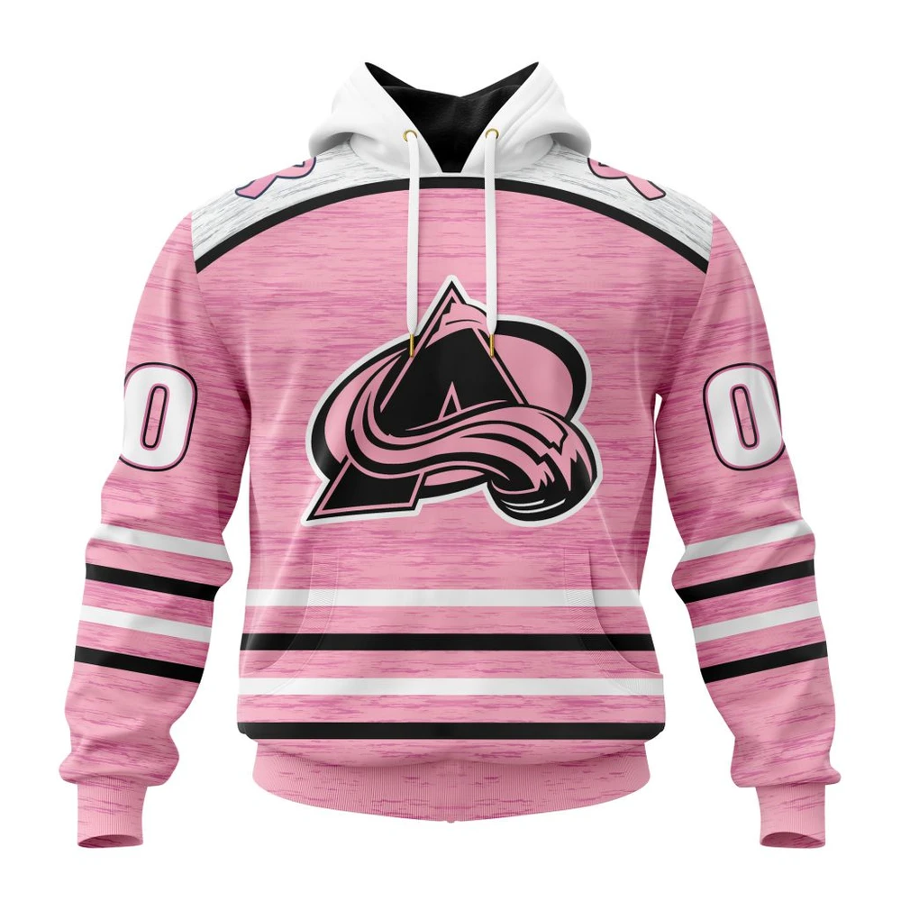 Hoodie NHL Colorado Avalanche Special Pink Fight Breast Cancer Design St2304 QTNHL080524A1756HD