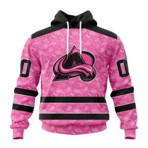 Hoodie NHL Colorado Avalanche Special Pink Fight Breast Cancer St2306 QTNHL080524A219HD