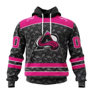 Hoodie NHL Colorado Avalanche Special Pink In The Rink Fight Breast Cancer St2301 QTNHL080524A2092HD