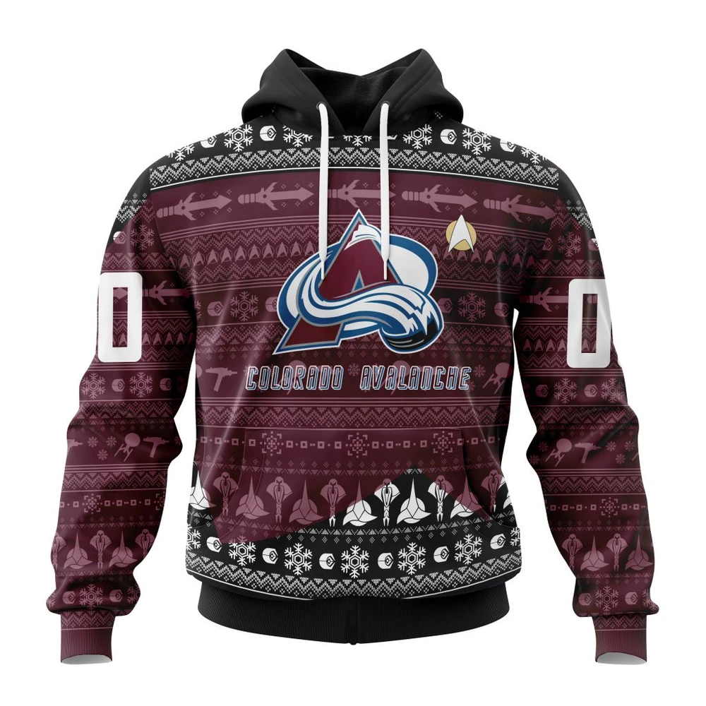 Hoodie NHL Colorado Avalanche Special Star Trek Design St2201 QTNHL080524A3024HD
