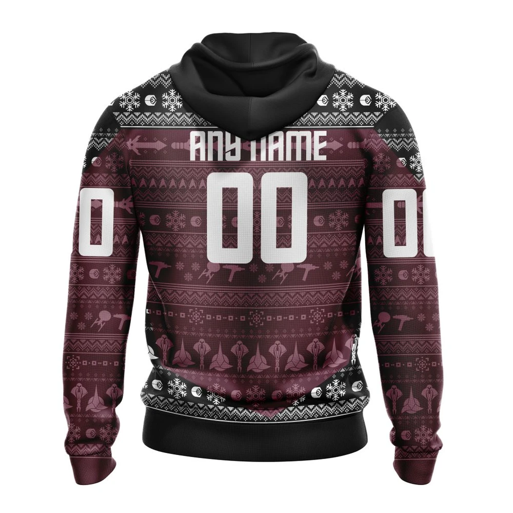 Hoodie NHL Colorado Avalanche Special Star Trek Design St2201 QTNHL080524A3024HD - Image 2