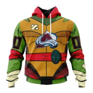 Hoodie NHL Colorado Avalanche Special Teenage Mutant Ninja Turtles Design St2301 QTNHL080524A2281HD