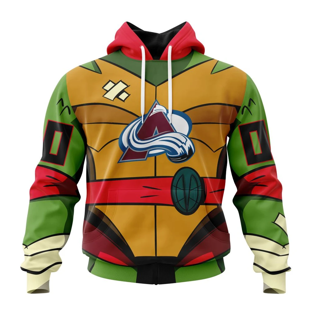 Hoodie NHL Colorado Avalanche Special Teenage Mutant Ninja Turtles Design St2301 QTNHL080524A2281HD