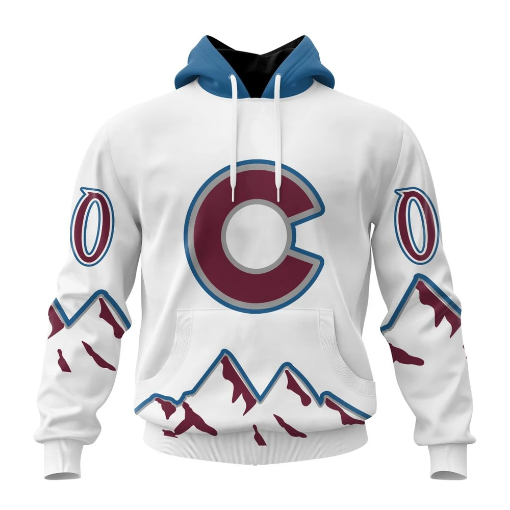 Hoodie NHL Colorado Avalanche Special Whiteout Design St2401 QTNHL080524A578HD