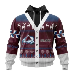 Hoodie NHL Colorado Avalanche, Specialized Chrismas Season QTNHL080524A2806HD