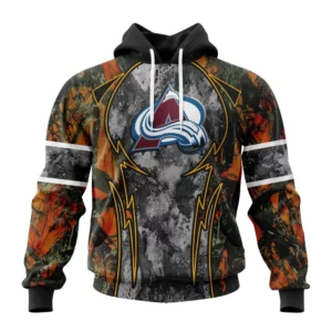 Hoodie NHL Colorado Avalanche, Specialized Design Wih Camo Concepts For Hungting In Forest QTNHL080524A3660HD