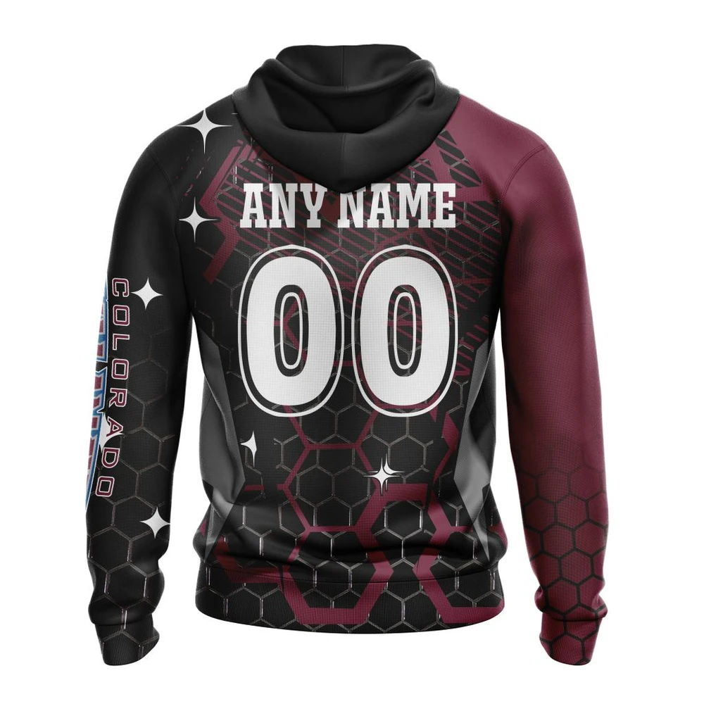 Hoodie NHL Colorado Avalanche, Specialized Design With Motocross Syle V0222 QTNHL080524A381HD - Image 2