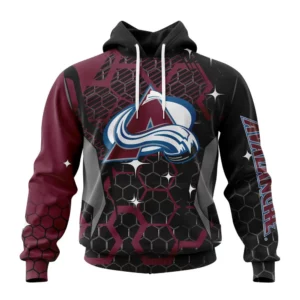 Hoodie NHL Colorado Avalanche, Specialized Design With Motocross Syle V0222 QTNHL080524A381HD