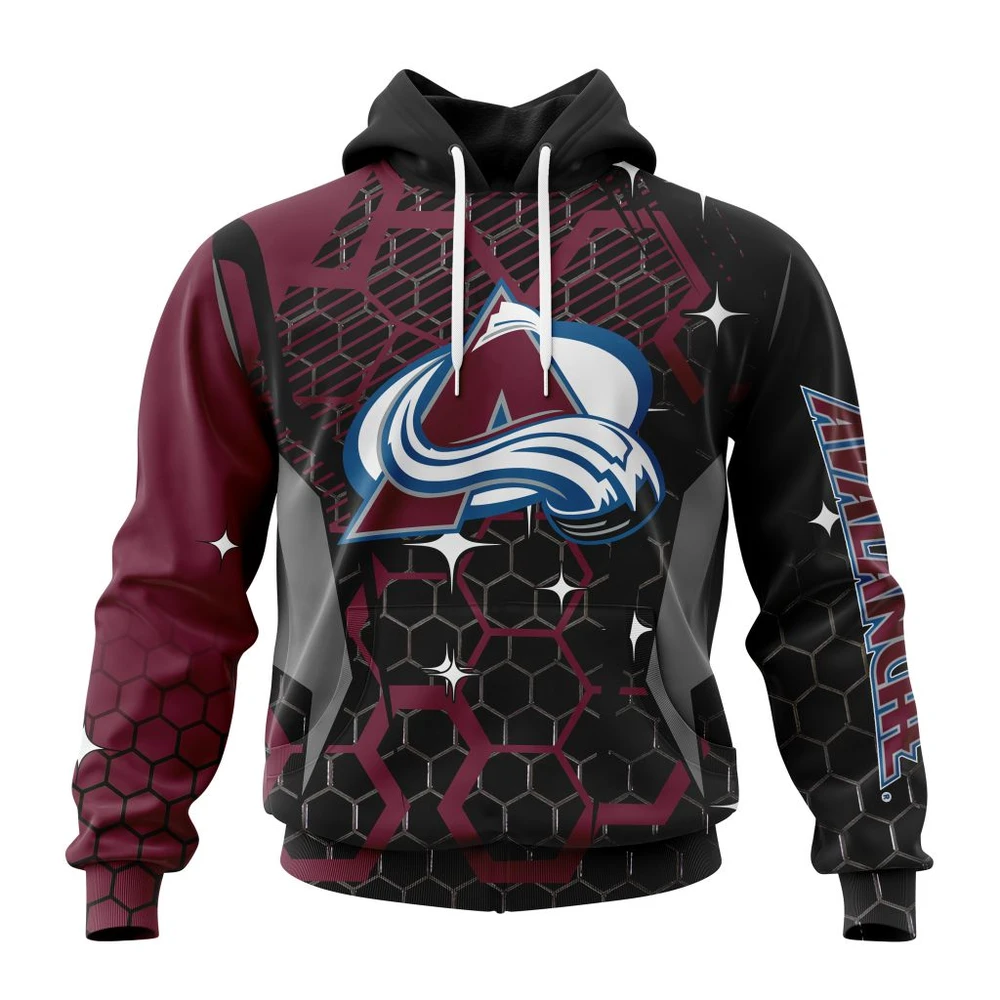 Hoodie NHL Colorado Avalanche, Specialized Design With Motocross Syle V0222 QTNHL080524A381HD