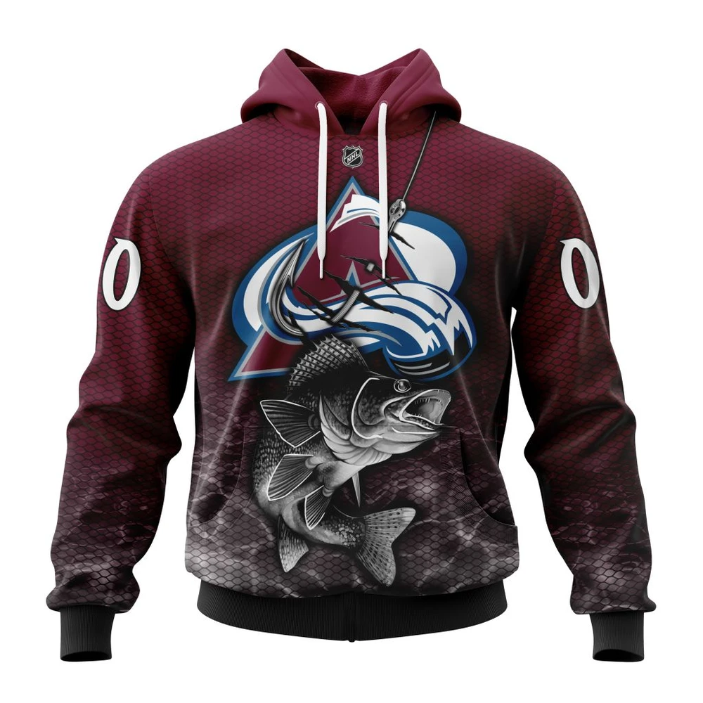 Hoodie NHL Colorado Avalanche, Specialized Fishing Style St2201 QTNHL080524A427HD