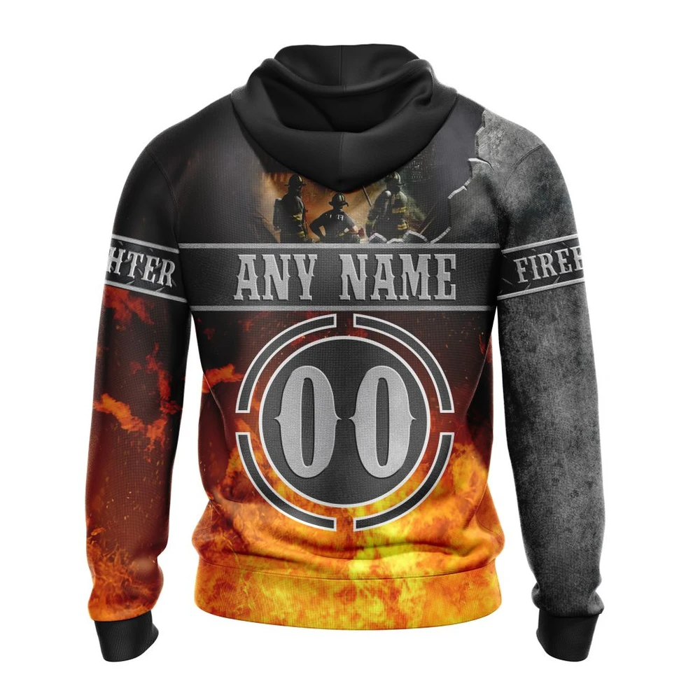 Hoodie NHL Colorado Avalanche, Specialized Kits To Honor Firefighter In Patriot Day We Will Never Forget QTNHL080524A3737HD - Image 2