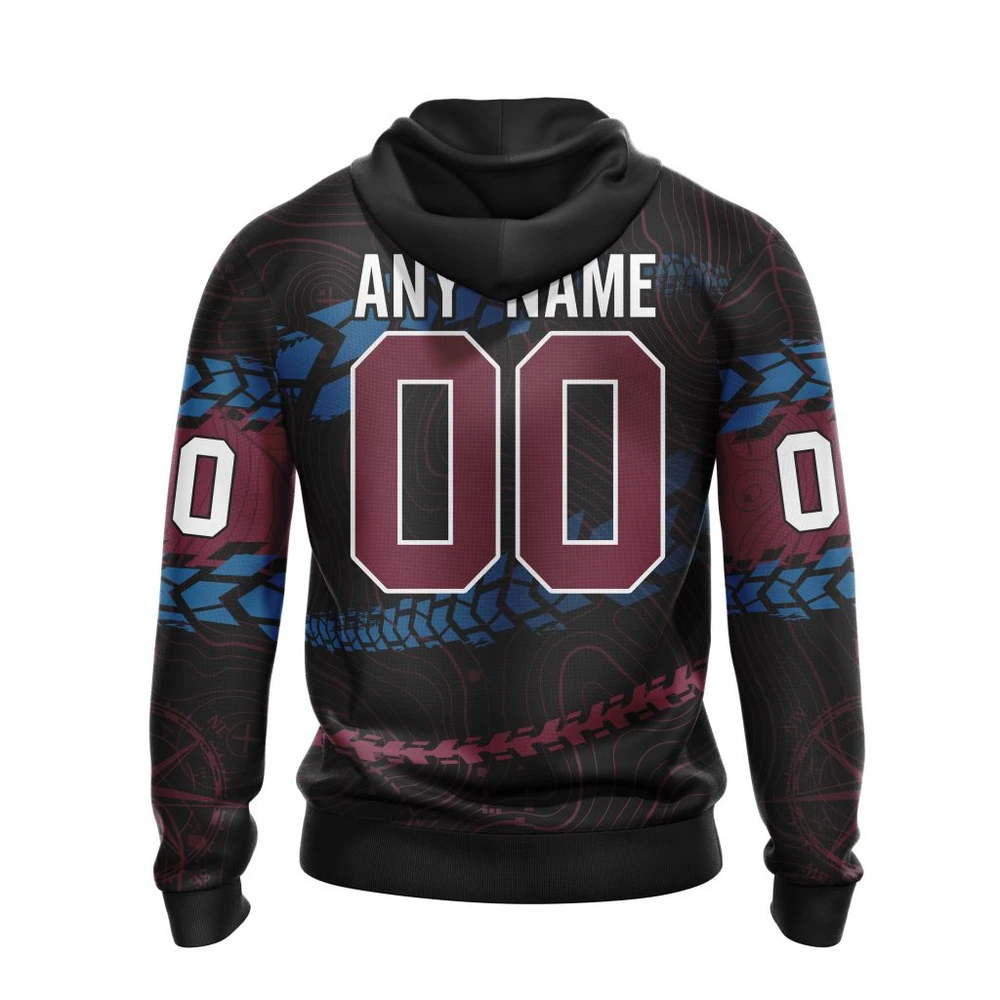 Hoodie NHL Colorado Avalanche, Specialized Off Road Style St2201 QTNHL080524A4037HD - Image 2