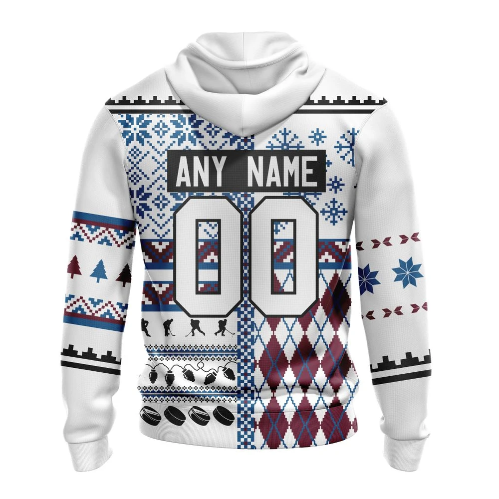Hoodie NHL Colorado Avalanche, Specialized Unisex Christmas Is Coming V01 QTNHL080524A2920HD - Image 2