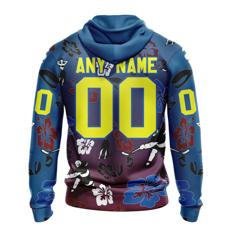 Hoodie NHL Colorado Avalanche X Hawaii Specialized Design For Hawaiia V0122 QTNHL080524A3804HD - Image 2