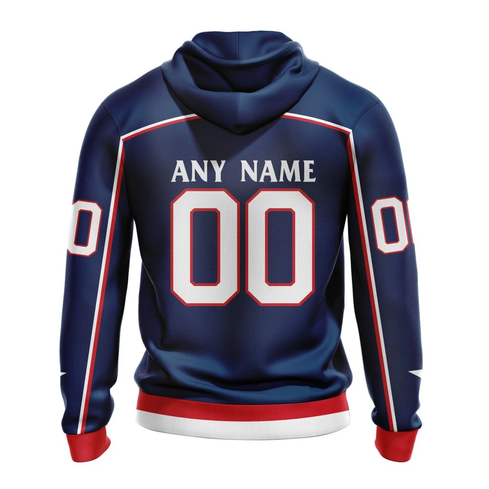 Hoodie NHL Columbus Blue Jackets Home Kits QTNHL080524A1527HD - Image 2