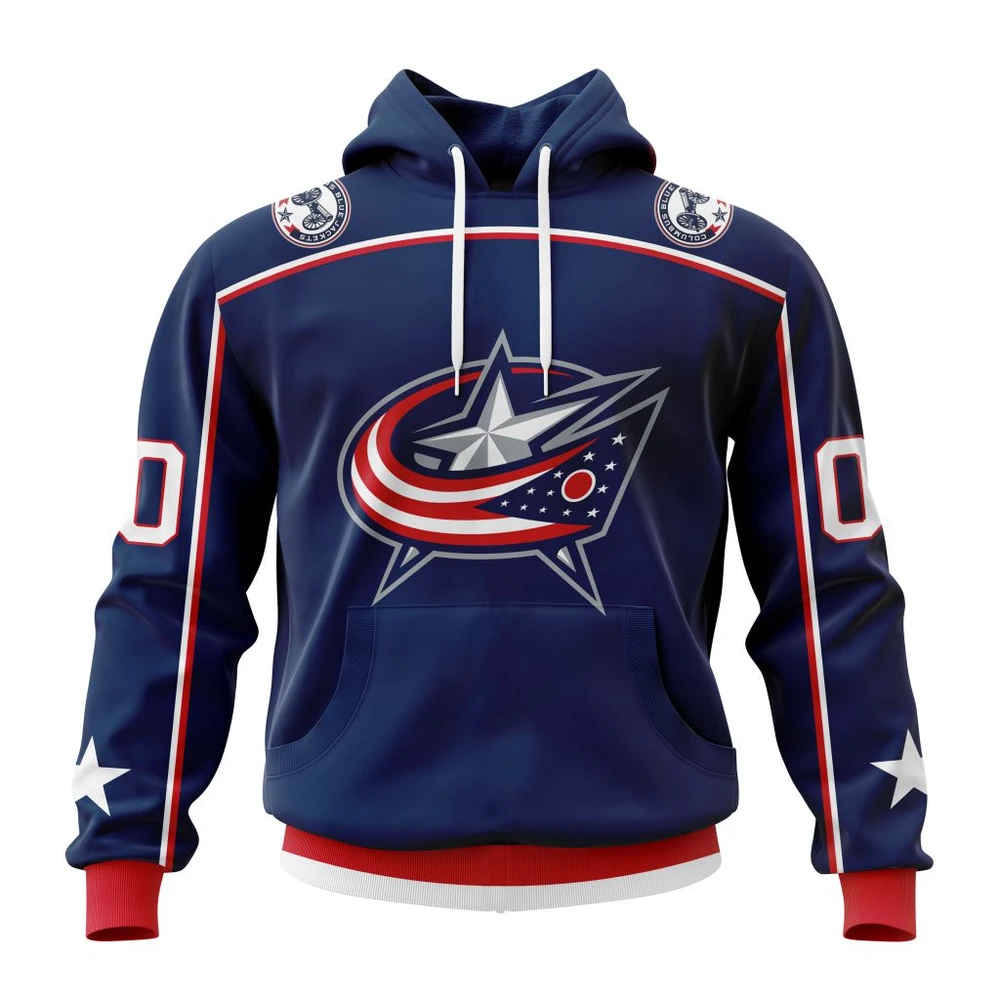 Hoodie NHL Columbus Blue Jackets Home Kits QTNHL080524A1527HD