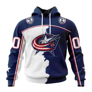 Hoodie NHL Columbus Blue Jackets Personalize Home Mix Away Kits QTNHL080524A1517HD