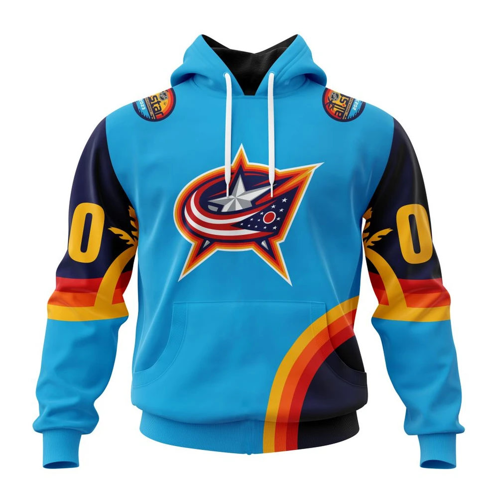 Hoodie NHL Columbus Blue Jackets Special All-Star Game Design With Atlantic Ocean QTNHL080524A2574HD