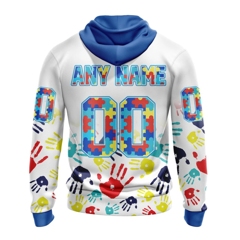 Hoodie NHL Columbus Blue Jackets Special Autism Awareness Design St2203 QTNHL080524A2544HD - Image 2