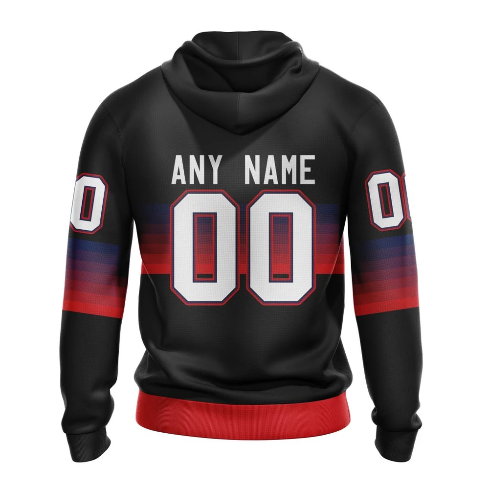 Hoodie NHL Columbus Blue Jackets Special Black And Gradient Design St2301 QTNHL080524A1417HD - Image 2